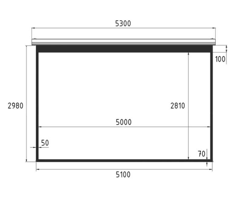 Экран Lumien Master Large Control 298x510 Matte White FiberGlass фото 3