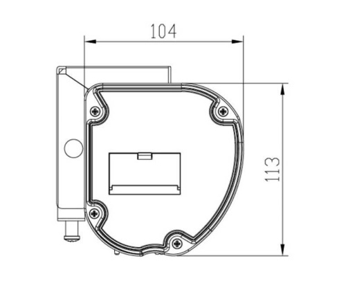 Экран Digis Ellipse 220x210 Matte White, черный фото 2