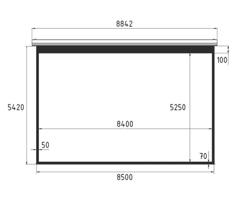Экран Lumien Master Large Control 542x850 Matte White FiberGlass фото 3