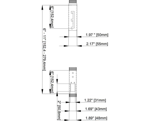 Штанга Wize Pro EA0611 фото 2