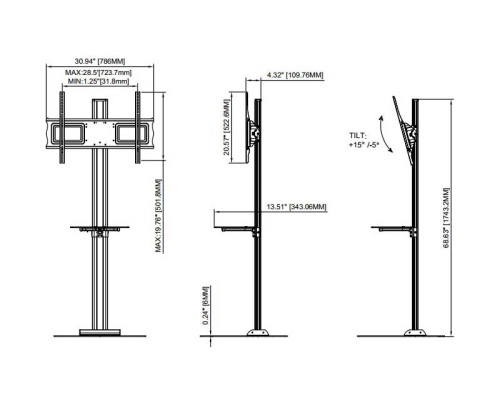 Стойка Wize Pro S63 фото 3
