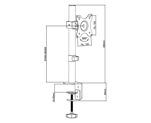 Крепление Wize WDM1-32S фото 2