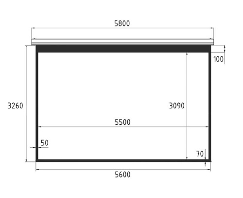 Экран Lumien Master Large Control 327x560 Matte White FiberGlass фото 3