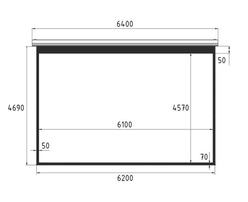 Экран Lumien Master Large Control 469x620 Matte White FiberGlass фото 3