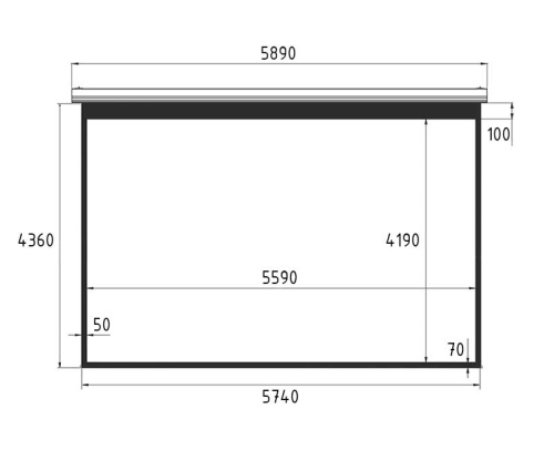 Экран Lumien Master Large Control 437x569 Matte White FiberGlass фото 3