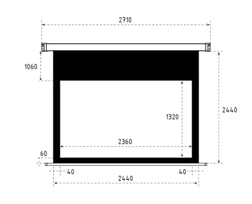 Экран ViewScreen Breston 244x244 (16:9) Matte White фото 3